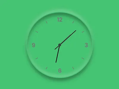 Neumorphic Clock animated animation animations clock css3 design javascript neumorph neumorphic neumorphism ui uidesign web design webdesign website website design