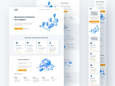 SmartPoints Website design flat icon landing page landingpage layout ui ux web webdesign