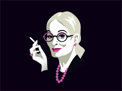 Fashioned lady design face fashion icon illustration lady model modern vector