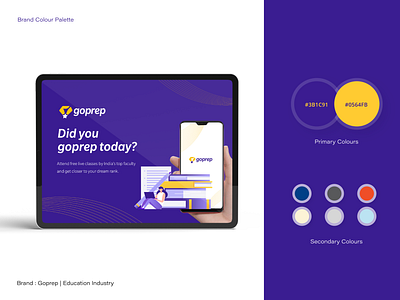 Goprep Colour Palette _Brand language branding colors typography visual design