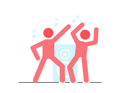 Keep fit & dance dance icon sport vector based vectorart