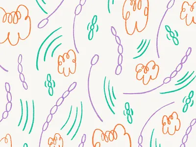 Lavender fields drawing illustration line art pattern pattern design