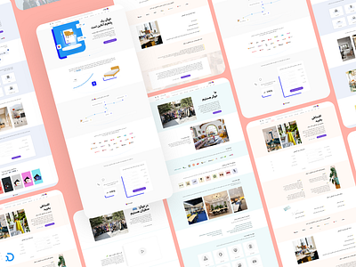 Khooger Landing Pages furniture khooger landing landing page persian ui ui design ux website