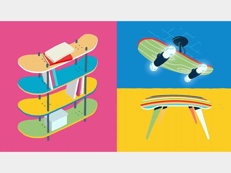 Altroconsumo/KIDS 03 after effects circular economy explainer video illustration motion motion design photoshop recycle skate skateboard