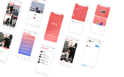 Swipe4 App dating design mobile mobile app ui