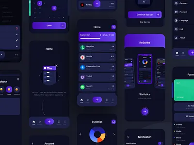 Subscription App adaptive app brand design logo minimal ui ux