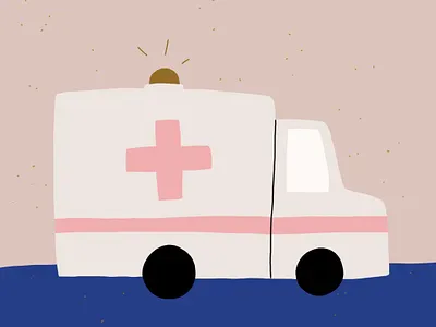 Ambulance alphabet childrens illustration illustration illustration art illustrator kids art kids illustration procreate