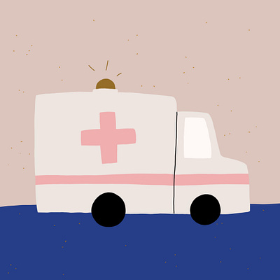 Ambulance alphabet childrens illustration illustration illustration art illustrator kids art kids illustration procreate