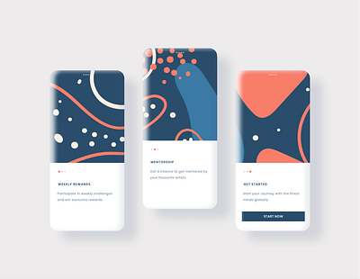 Onboarding UI app dailyui dailyuichallenge design illustration mockup onboarding uidesign uiux user experience user interface design userinterface walkthrough