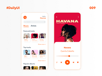 DailyUI 009 Music Player daily daily 009 daily 100 challenge daily ui daily ui design challenge dailyui dailyuichallenge dailyuidesignchallenge design interface music music art music player music player app music player ui ui ux