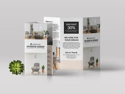 Interior Design Brochure Template branding brochure brochure design business catalogue clean design download elegant free interior interior design magazine modern portfolio template