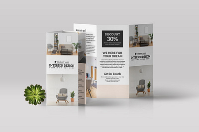 Interior Design Brochure Template branding brochure brochure design business catalogue clean design download elegant free interior interior design magazine modern portfolio template