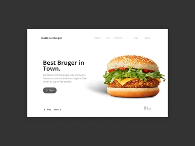 National Burgers art branding design graphic design illustration illustrator logo minimal poster webdesign website concept