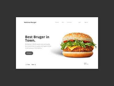 National Burgers art branding design graphic design illustration illustrator logo minimal poster webdesign website concept