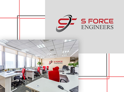 S Force Engineers Logo design logo typography