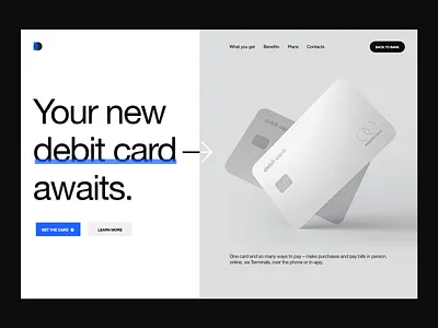 Debit Card Promo Page 3d bank bank card banking banking app card credit card credit cards debit debit card design dribbble product ui ux visualization wallet wallet ui