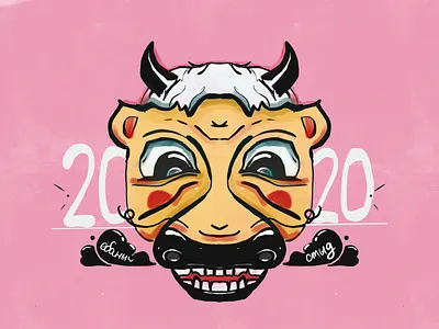 2020 character illustration lettering