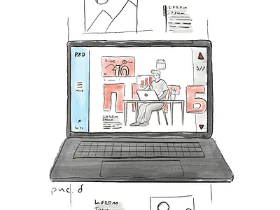 Corporate site concept design ui