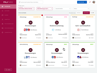 A platform supporting the key processes in the insurance cycle app design flat ui user experience ux