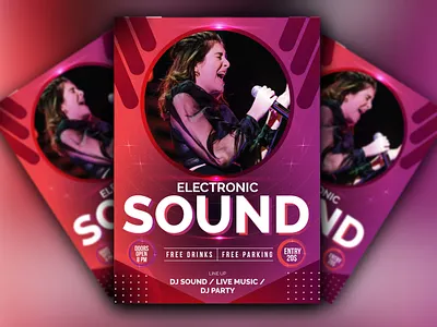 Party flyer Design branding branding design corporate corporate identity flyer flyer design flyer free template graphic design logo party flyer design