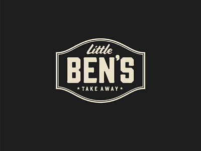 Little Ben's 2 - Parisian restaurant flat design logo logo design logotype minimal minimal design simple type type design vector