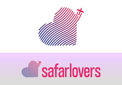 SafarLovers Logo heart logo logodesign love lover safar travel travelling