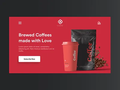 Morning Brew - Hero Web Design branding design flat minimal typography ui ux vector web website