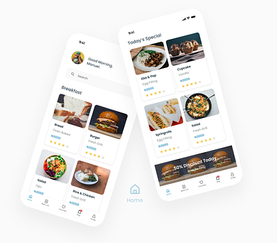 MealIT food and drink foodie homescreen mobile app design user interface design