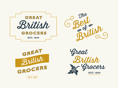 British Grocers british food foodie green grocer heritage lettering lockup logotype plant supermarket typography victorian vintage vintage design vintage logo woodcut