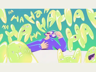 Styleframe for animation character character design color composition design dribbble gradients illustration shapes