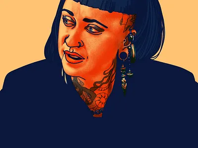 Nai Palm artist digital art drawing hiatus kaiyote illustration digital nai palm photoshop portrait portrait illustration procreate rock