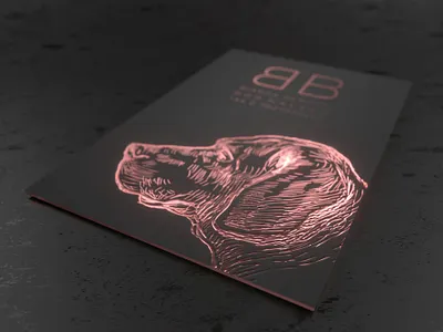 BB | Business Card adobe art direction business card business card design businesscard c4d copper design dog dogwalker graphic design illustration illustrator logo mockup octane octanerender vector