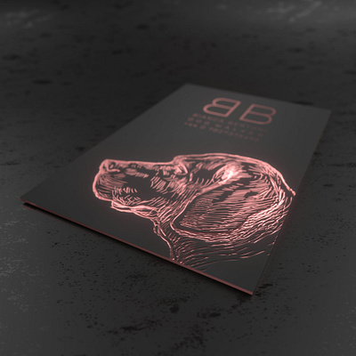 BB | Business Card adobe art direction business card business card design businesscard c4d copper design dog dogwalker graphic design illustration illustrator logo mockup octane octanerender vector