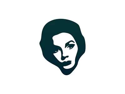 Woman Portrait Illustration Design branding face illustration logo design logo mark mark portrait shadow silhouette sketch vector art woman