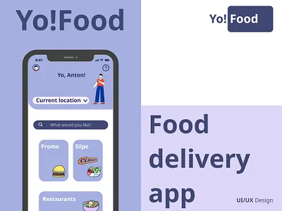 Yo!Food Delivery App UI/UX app delivery design designs figma food mobile mobileapp ui user ux