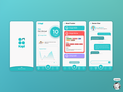 COVID-19 Quarantine Companion App Concept android app branding covid covid 19 design quarantine simple typography ui ux