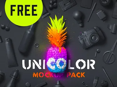 FREE Unicolor Mockup Pack brand branding free mock up mock up mockup mockup design mockup psd mockup template mockups packaging packaging mockup photoshop ui ui ux ui design uidesign uiux unicolor