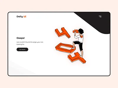 404 page 404 branding clean dailyui design digital illustration minimal trend2020 typography ui uiux ux vector