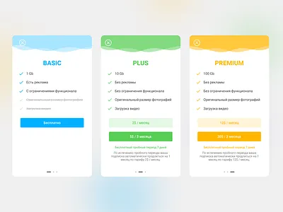 Tariffs for Travel Stories app design mobile app mobile ui uiux