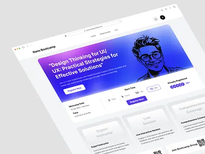 Nano Bootcamp UI Design bootcamp design programming website design software website ui design ux design web application design web design