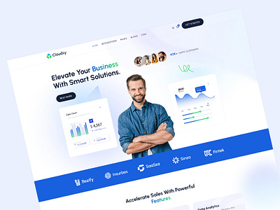 Saas landing Page Web Design branding figma landing page saas uiux ux design web design website