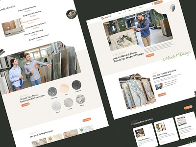 Marble & Tiles Web Site Design figma landing page marble tiles web design marble tiles website uiux ux design web design website