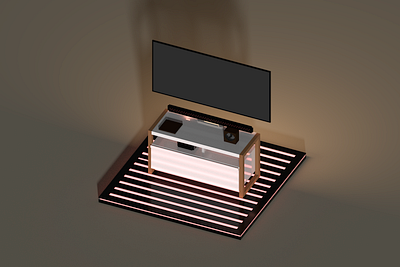 TV set in #VoxelArt - #30DaysChallenge 30dayschallenge 30daysofdesign 3d rendering challenge home model voxel voxelart