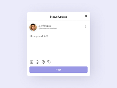 Daily UI 081 Status Update daily ui 081 friends status update ui component ui design ui ux web website design