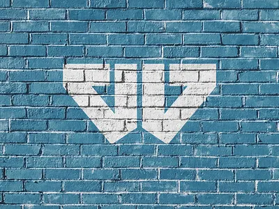 W Mark [Circa 2015] blue bold branding brick design illustration logo logo design minimal monogram negative space texture vector wall