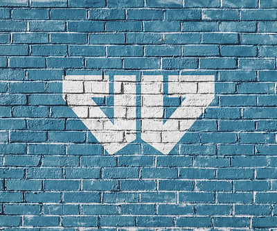 W Mark [Circa 2015] blue bold branding brick design illustration logo logo design minimal monogram negative space texture vector wall