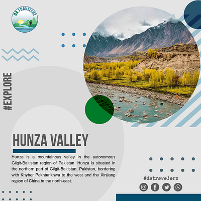 Hunza art branding design flat graphic design illustration illustrator logo poster social media design typography