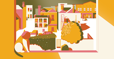 Minimalist Illustration abstract adobe adobe illustrator art artist artwork background background design cat concept art cute illustration design flat design landscape illustration less is more minimal minimalist art simple design simplicity vector