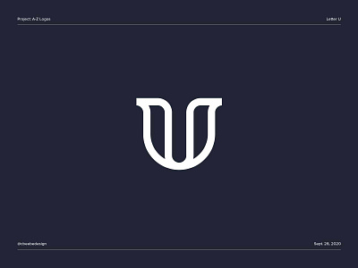 A-Z Logos: Letter U brand design branding letter u letter u logo lettermark logo logo design logodesign logomark minimalist logo monogram