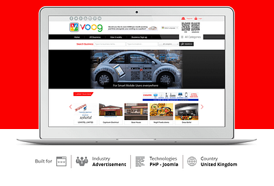 Voog Club Joomla Technology Project for Media Industry branding business directory enterprise technology webdesign website